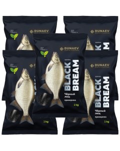 Прикормка рыболовная Black Series Bream 5 упаковок Dunaev