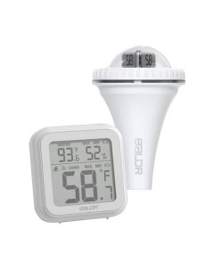 Термометр цифровой измерение влажности и температуры пластик белый Baldr