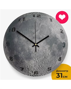 Часы настенные интерьерные Moon Луна 31 см Ost