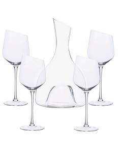 Набор для вина 4 персоны 5 предметов с декантером стекло Charmant Kuchenland