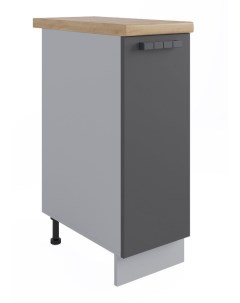 Шкаф кухонный напольный модульная кухня Ройс графит 30х52х71 6 Дсв мебель