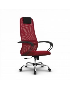 Кресло компьютерное SU В 8 подл 130 осн 003 Красный Красный Метта