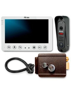 Комплект видеодомофона с вызывной панелью и эл механическим замком KIT 715DP MB Ps-link