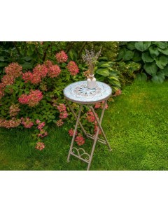 Садовый кофейный столик с мозаикой TURKISH ROMANCE складной 67х36 см Kaemingk