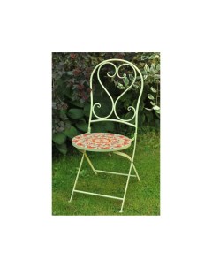 Садовый стул с мозаикой SUMMER MEDITATION металл керамика 93х46х39 см Kaemingk