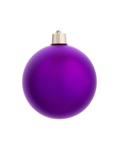 Пластиковый шар матовый цвет фиолетовый 200 мм Winter deco