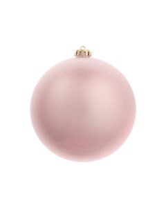 Пластиковый шар матовый цвет розовый 150 мм Winter deco