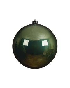 Пластиковый шар глянцевый цвет шалфей 140 мм Kaemingk (decoris)