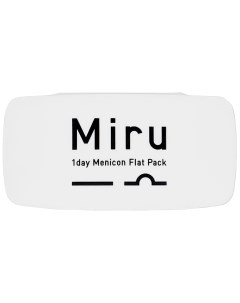 Контактные линзы 1 Day Menicon Flat Pack 2 уп по 30 линз R 8 6 2 25 прозрачные Miru