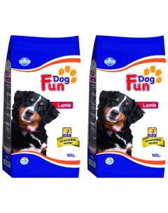 Сухой корм для собак с ягненком 2 шт по 10 кг Fun dog