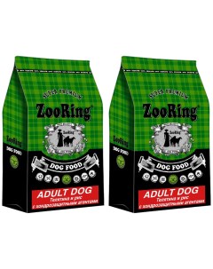 Сухой корм для собак Adult Dog Телятина и рис с хондропротекторами 2 шт по 2 кг Zooring