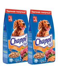 Сухой корм для собак мясное изобилие 2 шт по 15 кг Chappi