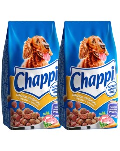 Сухой корм для взрослых собак всех пород Мясное изобилие 15 кг 2 шт Chappi