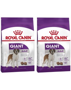 Сухой корм для собак GIANT ADULT для крупных пород 2шт по 4кг Royal canin