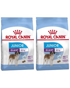 Сухой корм для щенков Giant Junior для крупных пород 2шт по 3 5кг Royal canin