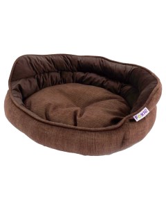 Лежак для животных Prestige Round овальный коричневый 56x53х27 см Foxie