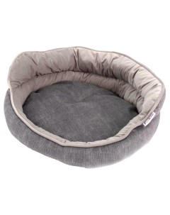 Лежак для животных Prestige Round овальный серый 56x53х27 см Foxie