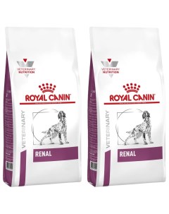 Сухой корм для собак Renal RF14 при почечной недостаточности 2 шт по 2 кг Royal canin