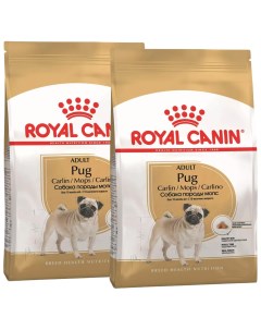 Сухой корм для собак PUG ADULT мопс 2шт по 7 5кг Royal canin
