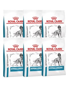 Сухой корм для собак HYPOALLERGENIC при пищевой аллергии 6шт по 2кг Royal canin
