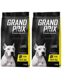 Сухой корм для собак для крупных пород с ягненком 2 шт по 12 кг Grand prix