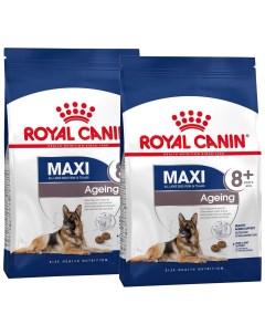 Сухой корм для пожилых собак крупных пород Maxi Ageing 8 2 шт по 15 кг Royal canin