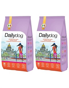 Сухой корм для собак casual с индейкой ягненком и рисом 2шт по 3кг Dailydog