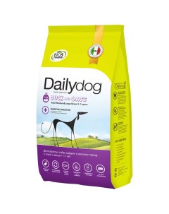 Сухой корм для собак Adult Medium Large Breed утка и овес 3кг Dailydog