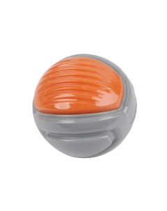 Игрушка для собак Многофактурный мячик с пищалкой серый резина 7 5см Pet universe