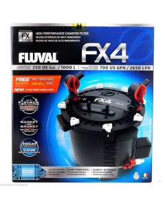 Фильтр для аквариума внешний FX4 1700 л ч 30 Вт Fluval