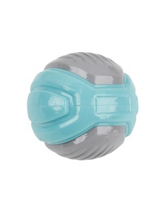 Игрушка для собак Многофактурный мячик с пищалкой синий резина 7 5 см Pet universe