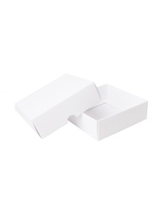 Коробка 9х9х3 крышка дно белый мелованный картон 25 шт Selfpacking