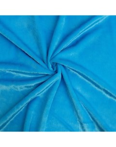 Ткань Мех на трикотажной основе лоскут 100x150см цвет голубой Страна карнавалия