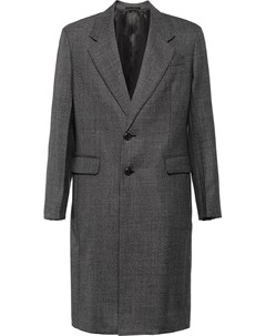 Prada однобортное пальто 52 серый Prada