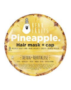 Маска для волос pineapple укрепление и детокс 20 мл и шапочка для душа Bear fruit
