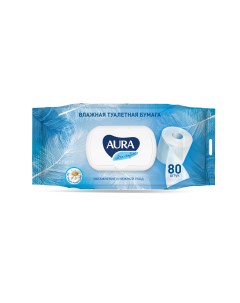 Влажная Туалетная бумага Ultra Comfort 80 шт Aura