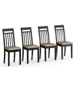 Четыре стула Гольф 11 разборных цвет венге обивка ткань атина коричневая 1028329 Мебель-24