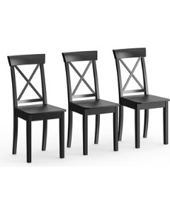 Три стула Гольф 14 разборных цвет венге деревянное сиденье венге 1028328 Мебель-24