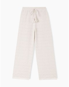 Широкие брюки Wide leg ажурного плетения для девочки Gloria jeans