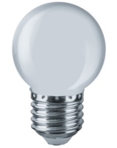 Лампа светодиодная NLL G45 1 230 W E27 декоративная 1Вт 220 240В К лм E27 45х69мм шар белый 61243 Navigator