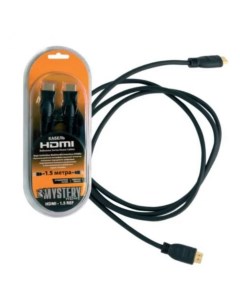 Кабель интерфейсный HDMI HDMI HDMI 1 5 pro двойной экран стандарт HDMI 1 3 позолоченные разъемы 24К Mystery