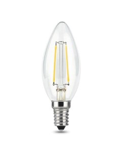 Лампа Gauss Filament Свеча 7W 580lm 4100К Е14 LED Filament Свеча 7W 580lm 4100К Е14 LED