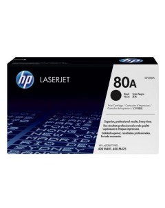 Картридж для лазерного принтера HP LaserJet 80A CF280A черный LaserJet 80A CF280A черный Hp