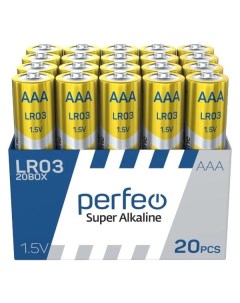 Батарейка алкалиновая щелочная Perfeo ААА LR03 20 шт ААА LR03 20 шт