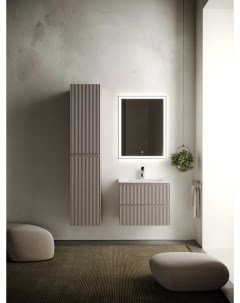 Комплект мебели серый матовый 61 см Snob R SNR60SM CN7011 CI600 Sancos