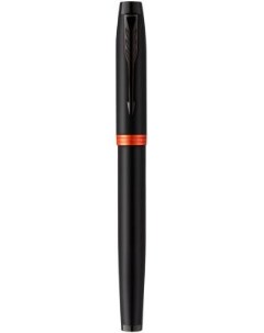 Ручка перьев IM Vibrant Rings F315 CW2172944 Flame Orange PVD M сталь нержавеющая подар кор Parker