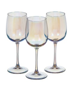 Бокал для вина 420 мл стекло 3 шт Васильковый RNVS_8166_11 Glasstar
