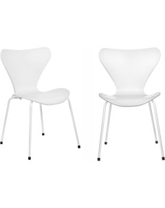 Комплект из 2 х стульев Seven Style белый с белыми ножками FR 0819P Bradex home