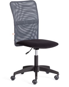 Компьютерное кресло игровое START Флок Ткань Черный Серый 20603 Tetchair