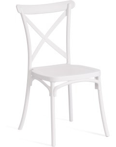 Обеденный стул CROSS Пластик Белый 19695 Tetchair